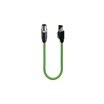 M12 D-code mannelijk naar RJ45 PROFINET data